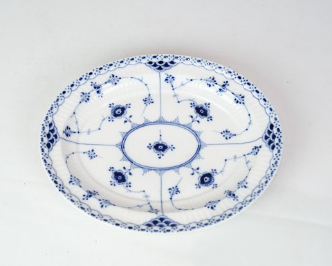 Oval Dish - No. 1/750 - Porcelain - Blue Painted - Blue Fluted Half Lace - Royal Copenhagen