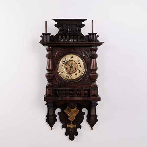 Antique Junghans Wall Clock in Walnut from the 1920s