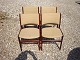 Dining chairs  in rosewood Danish design from the 1960s 2 leafs 5000 m2 showroom
