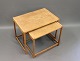 Nesting tables in oak. Danish design from 1960 5000 m2 showroom