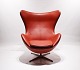 The Egg - Model 3316 - Red Elegance Leather - Arne Jacobsen - Fritz Hansen