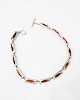 Necklace - tin - Embellished With Amber - Jørgen Jensen - Pewter - 1960s
Great condition
