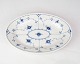 Oval Dish - No. 18 - Porcelain - Blue Painted - Blue Fluted - Bing & Grondahl