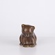 Knud Basse Bear Figure in Brown Glazed Ceramic, Danish Design, 1960s