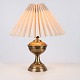 Brass Lamp with White Shade from the 1930s