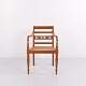 Antique armchair in Empire and Biedermeier style with cane work from the 1940s