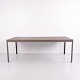 Danish Design Dining Table with Steel Legs and Grey Linoleum
