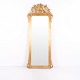 Large Antique French Louis XV Rococo Giltwood Mirror from the 19th Century