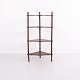 Antique Wooden Corner Whatnot / Étagère with 4 Shelves and Turned Columns